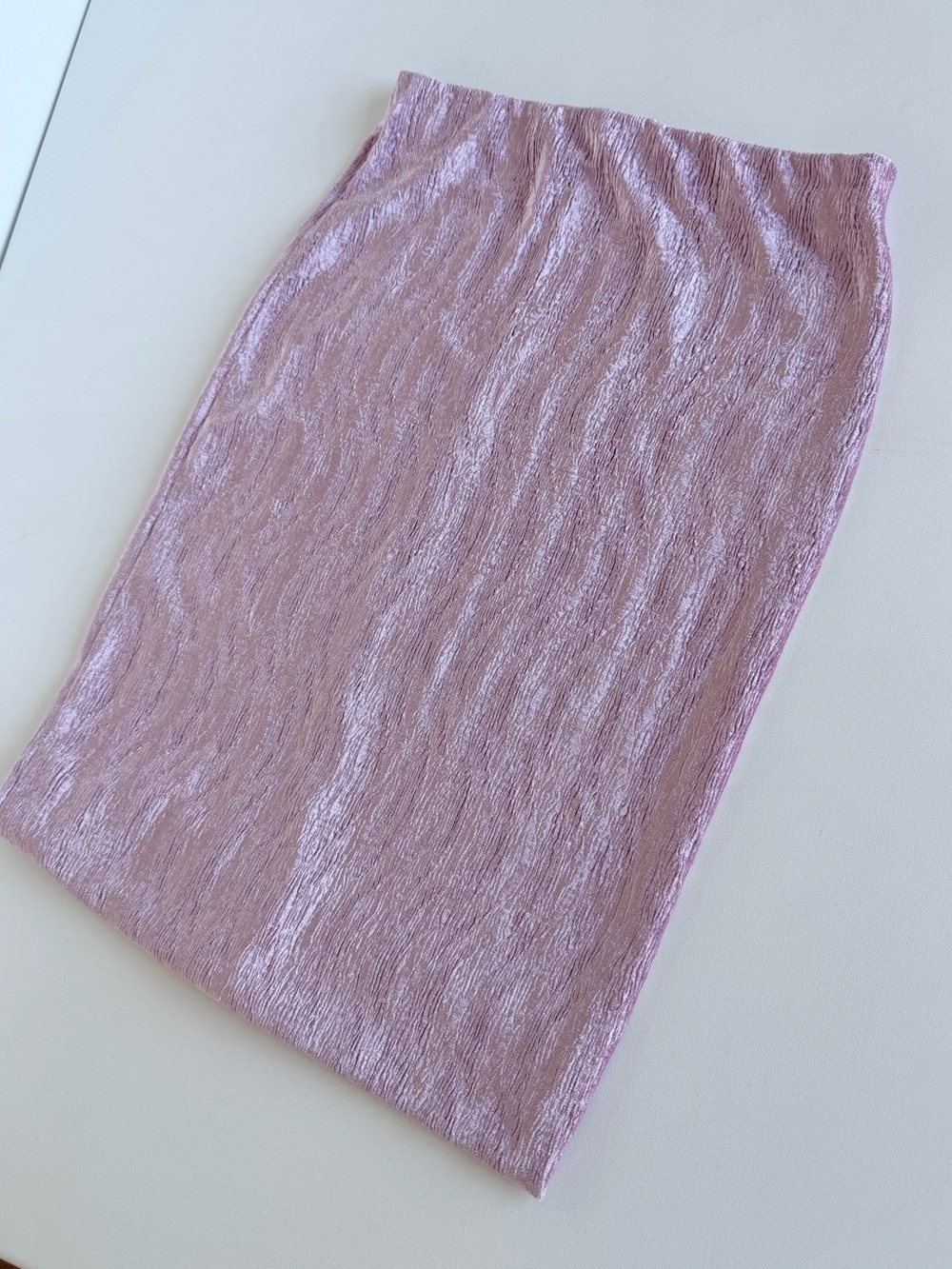 Urban Outfitters Pink Iridescent Crinkle Pencil Skirt Y2K Bodycon L